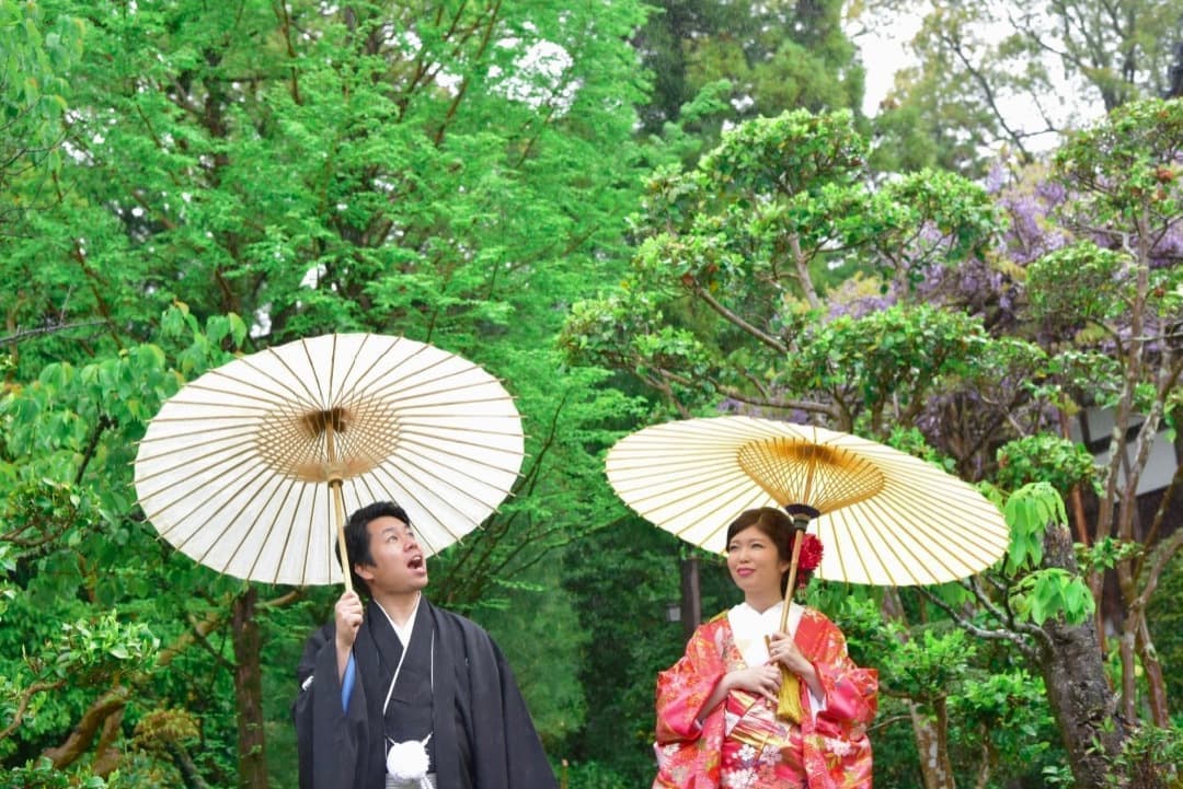 大神神社で白無垢の結婚式写真