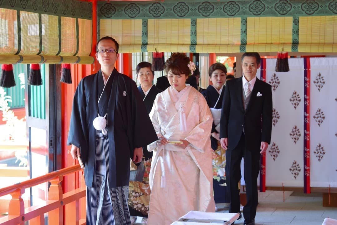 熊野速玉大社で白無垢の結婚式