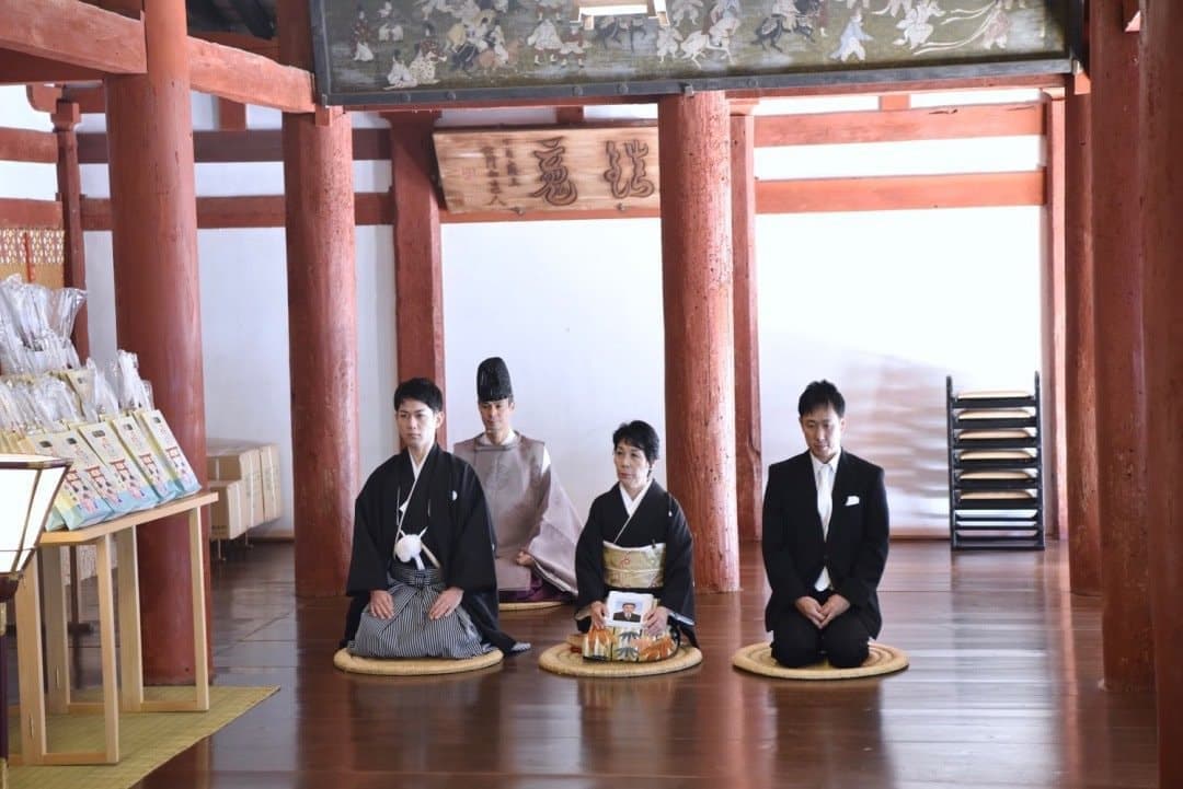 石上神宮の結婚式の申し込みや準備、式の流れについての写真