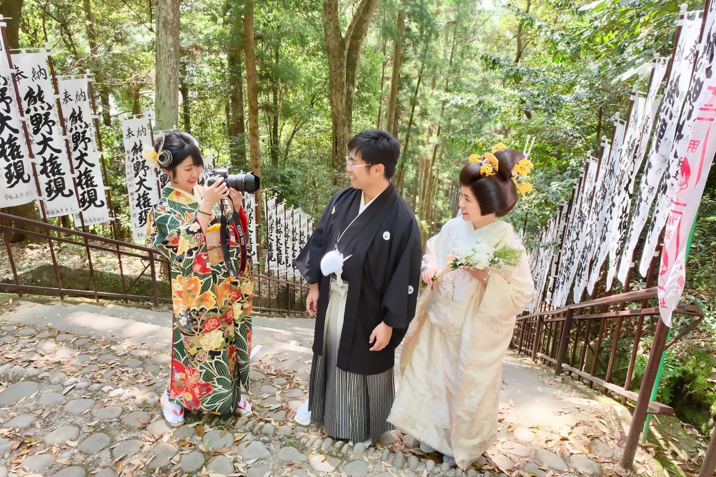 熊野本宮大社での結婚式の写真