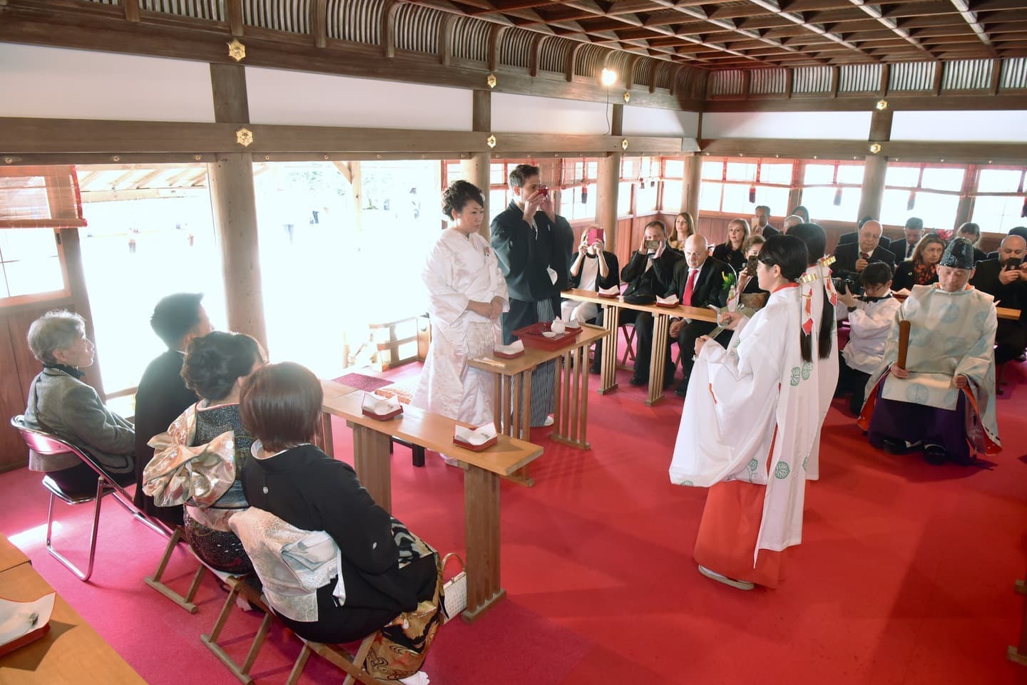上賀茂神社の白無垢の花嫁さん