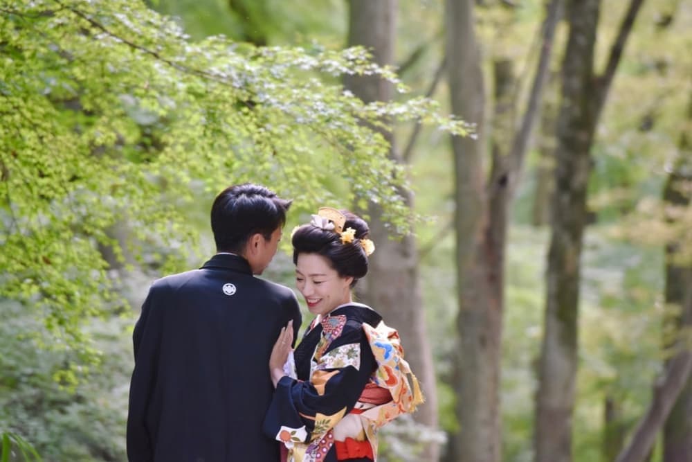 下鴨神社で黒引きの結婚式