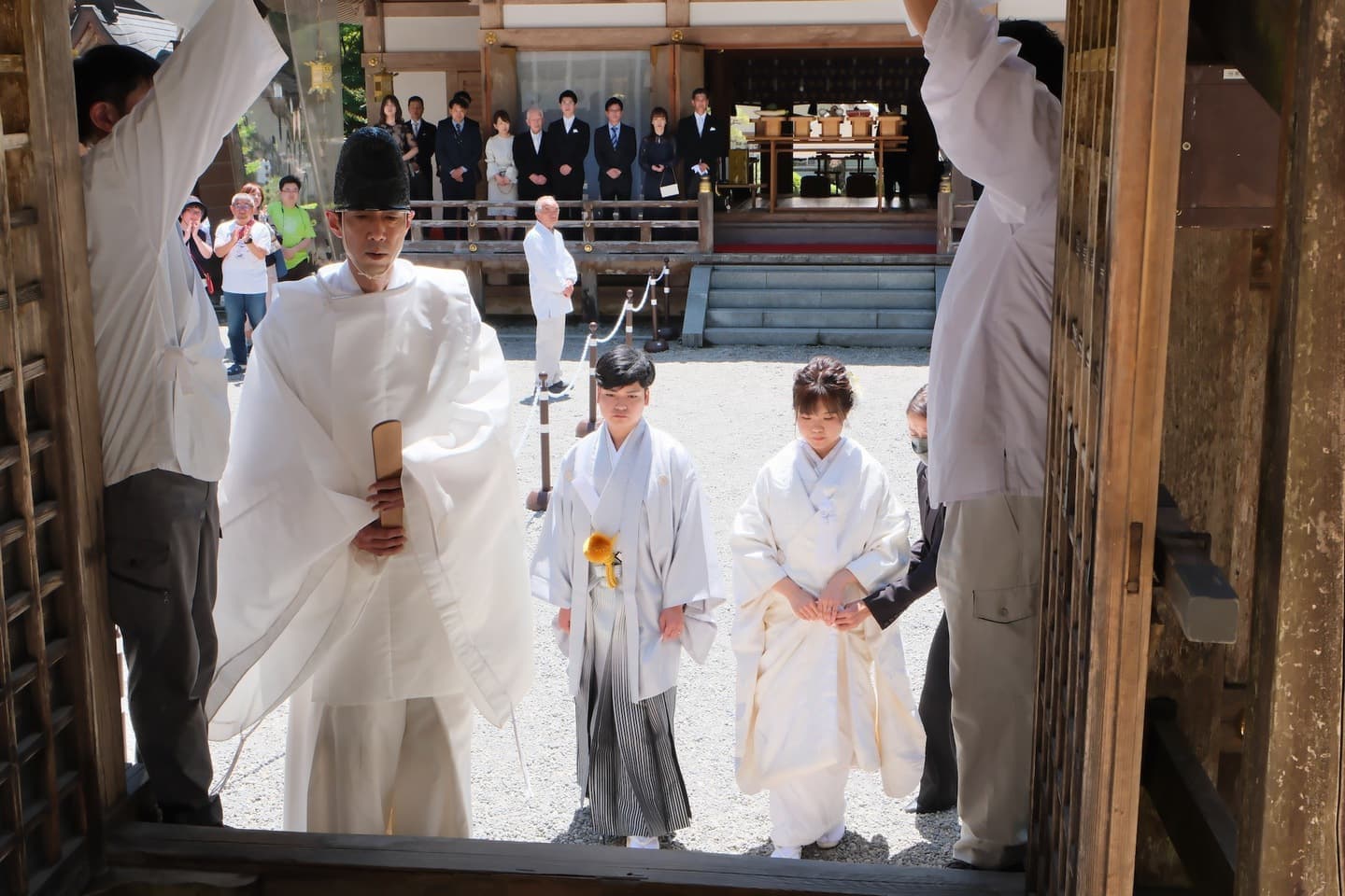 熊野本宮大社で和装の結婚式