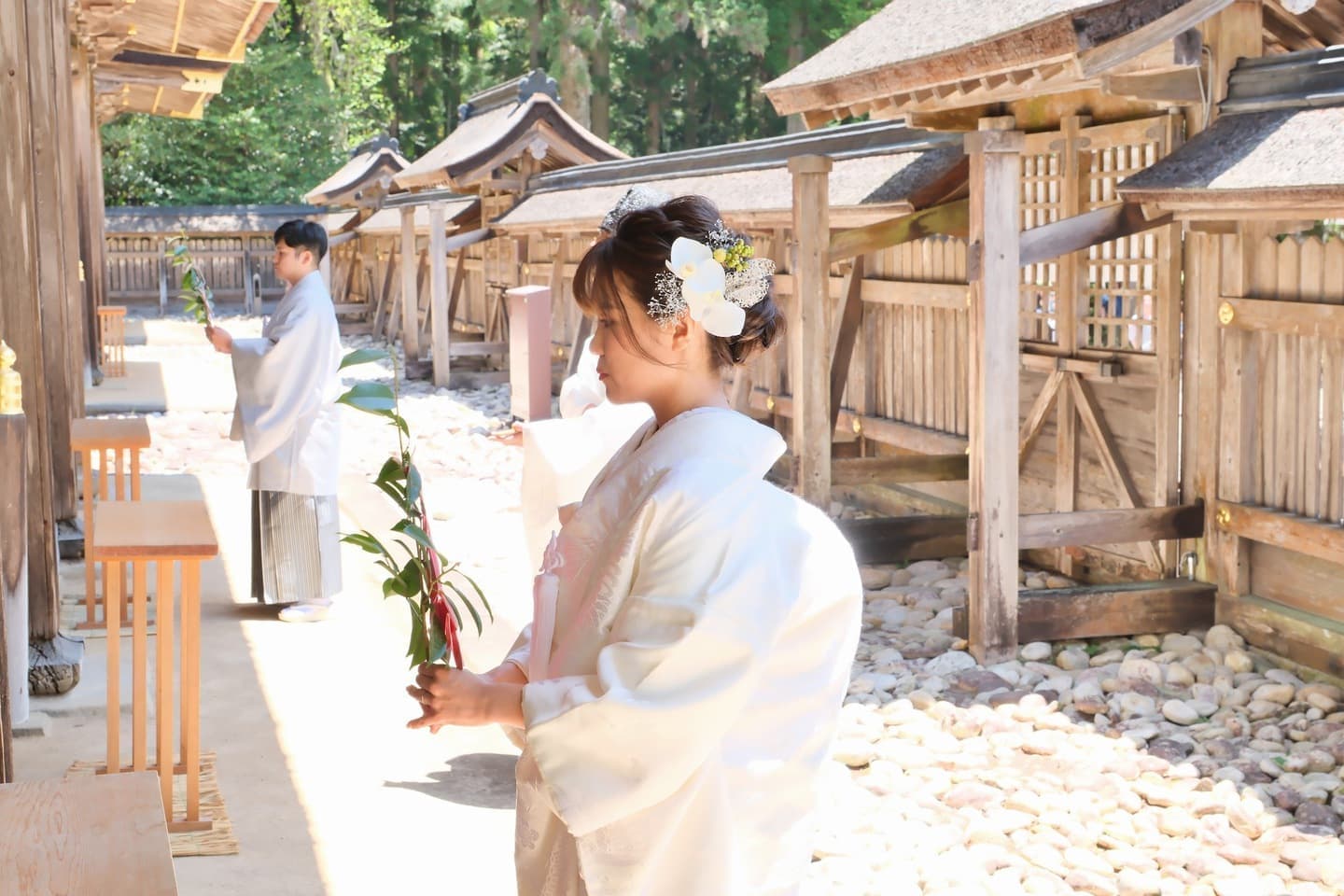 熊野本宮大社で和装の結婚式