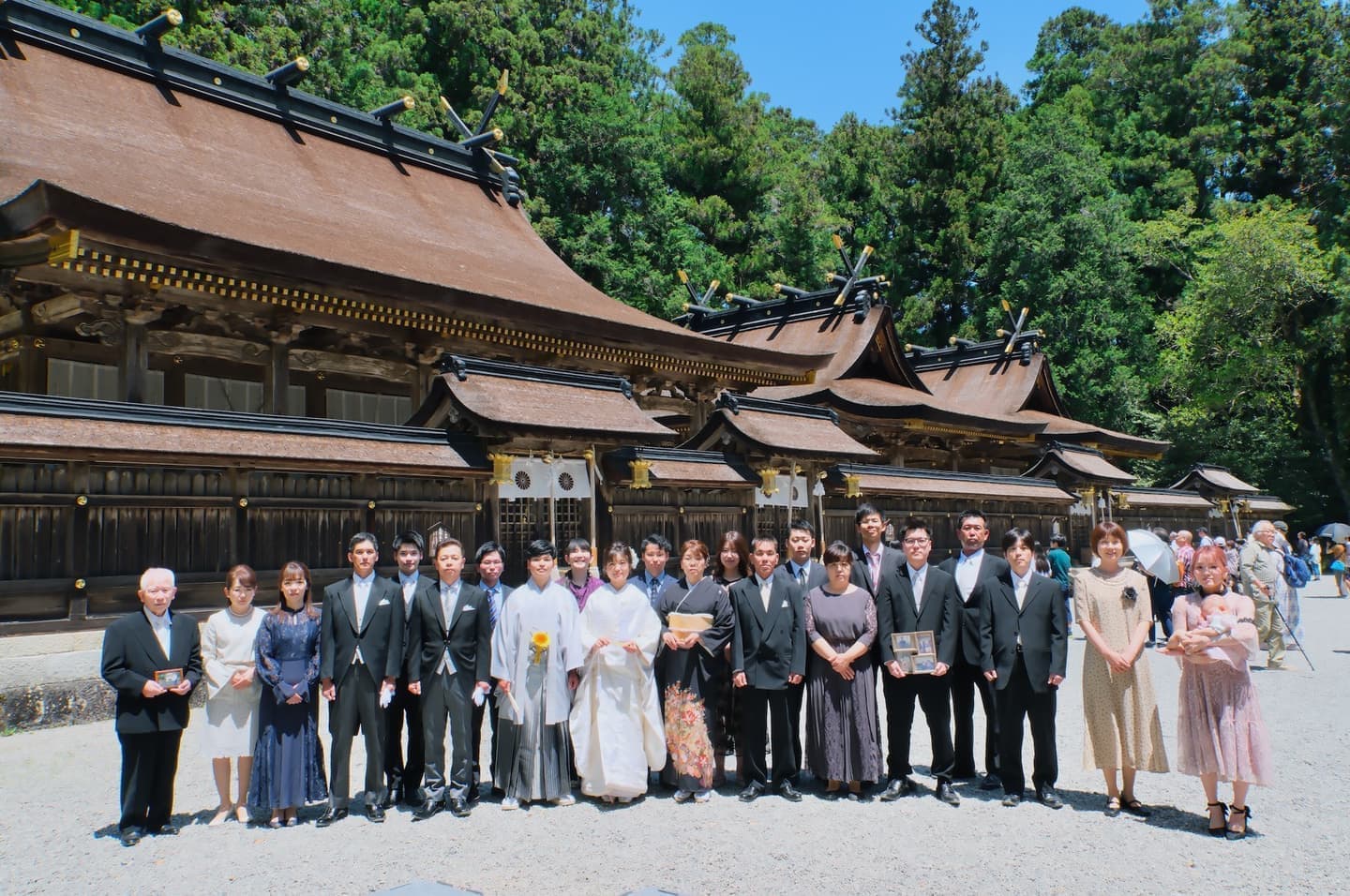 和装衣装で熊野本宮大社結婚式の写真