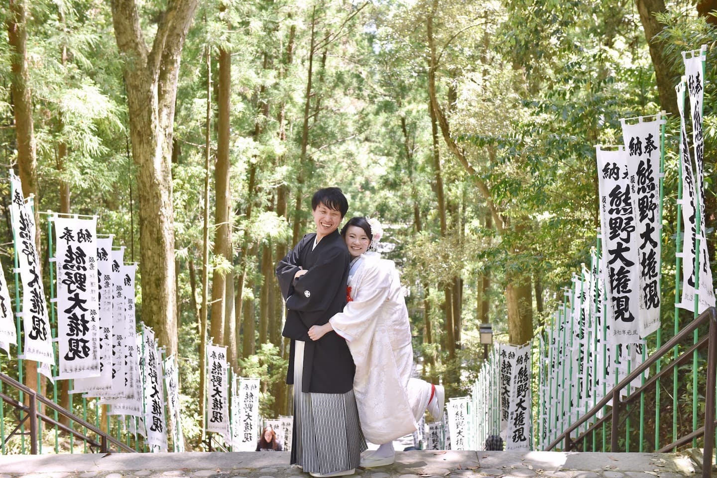 熊野本宮大社で神前結婚式の写真