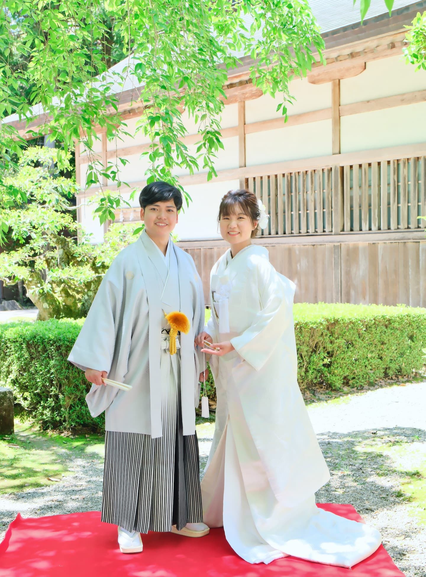 白無垢での結婚式の写真