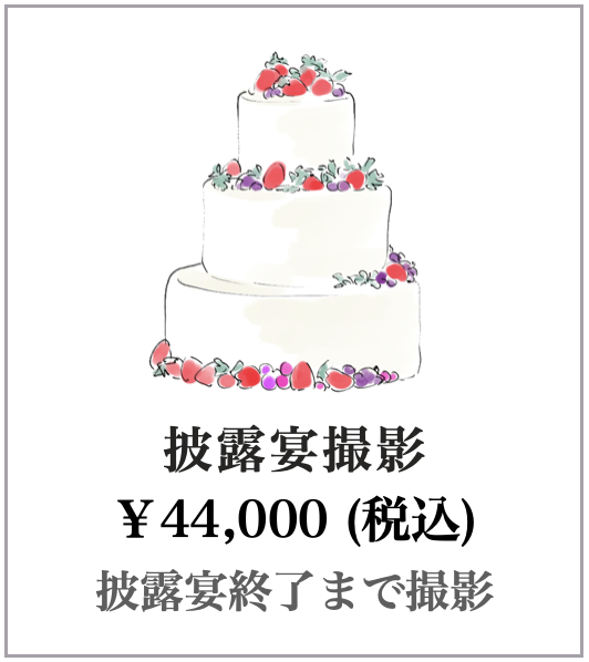 披露宴撮影