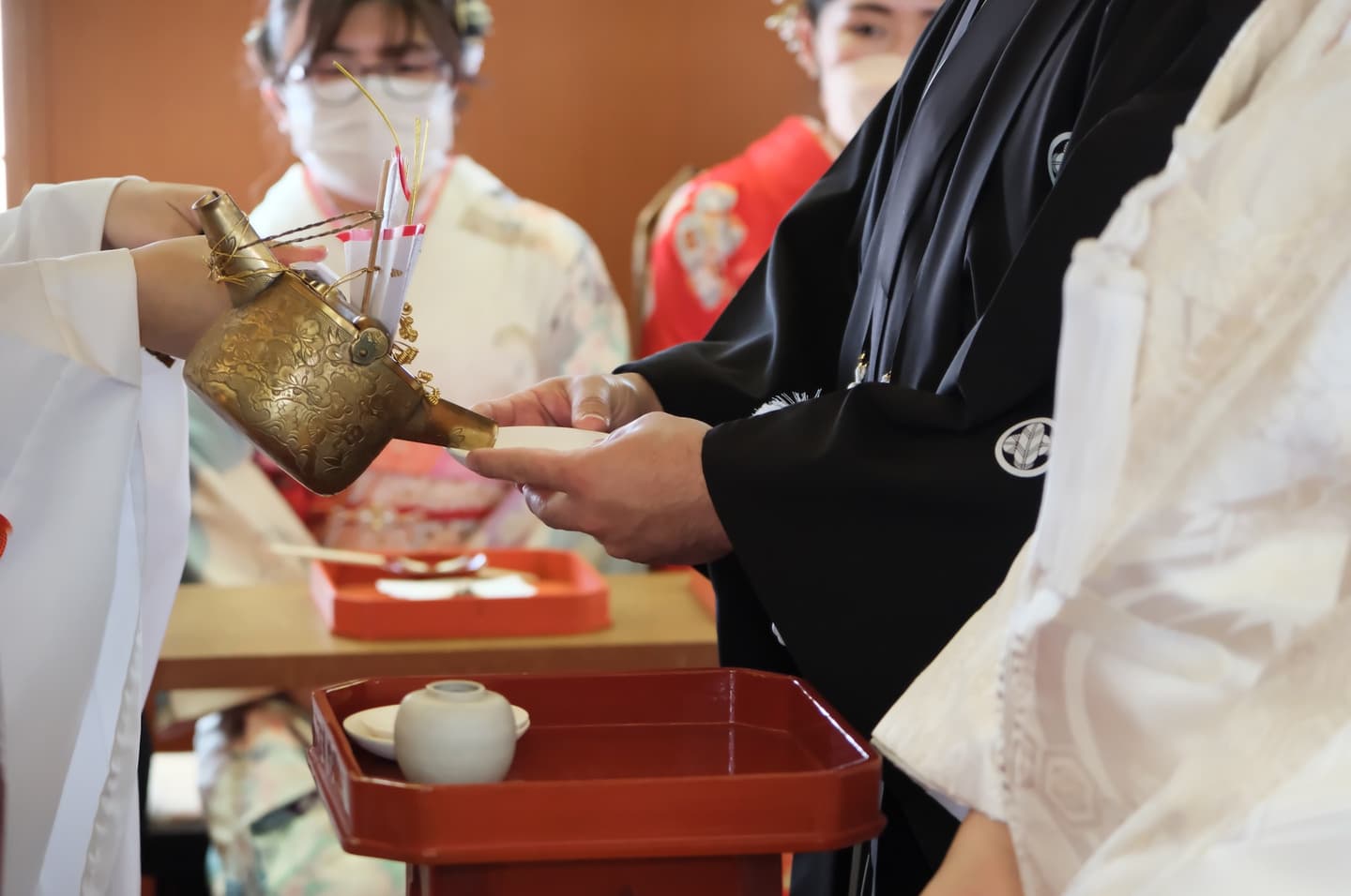 御香宮神社で結婚式の白無垢花嫁