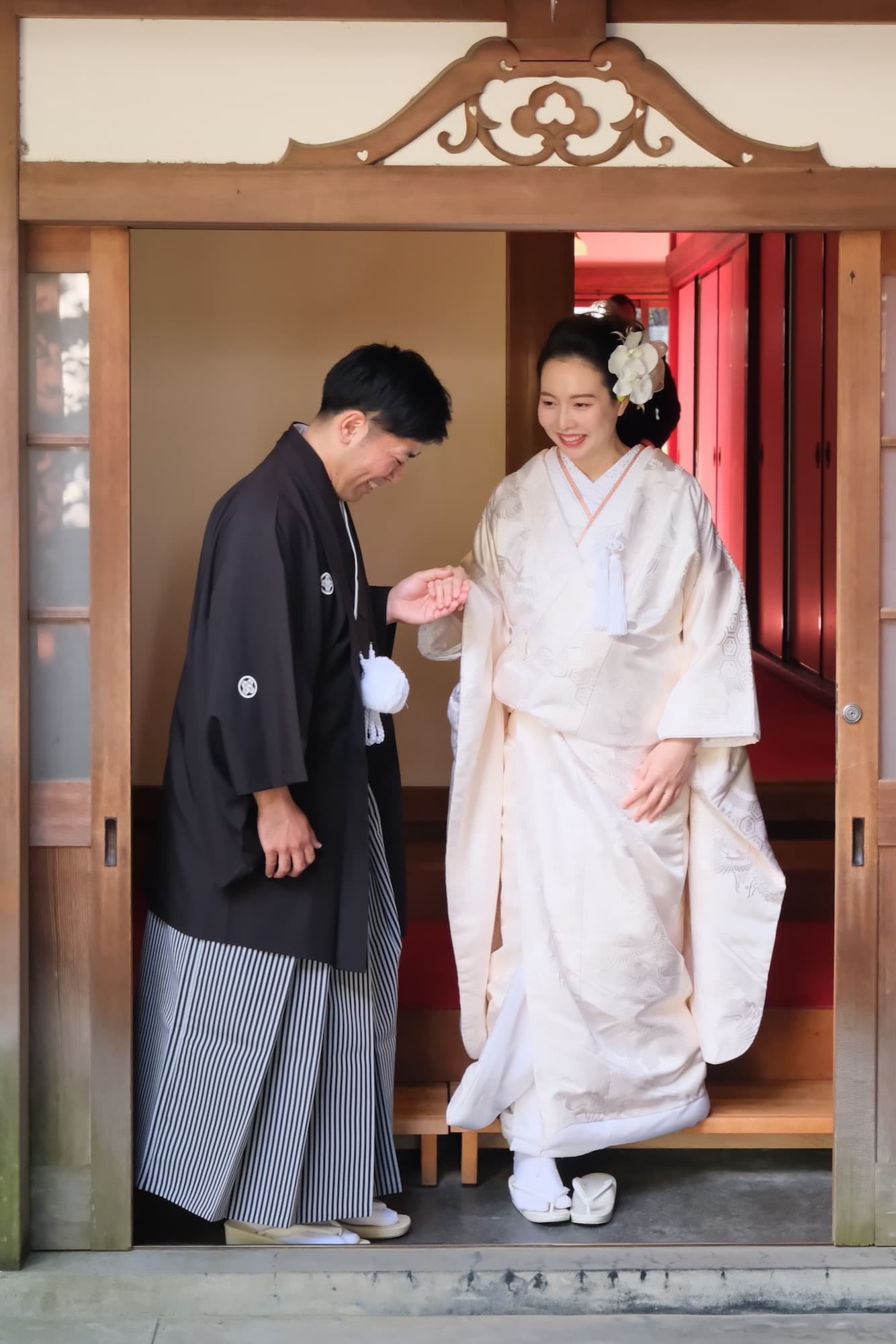 御香宮神社で結婚式の白無垢花嫁