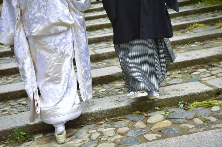 春日大社の結婚式の花嫁