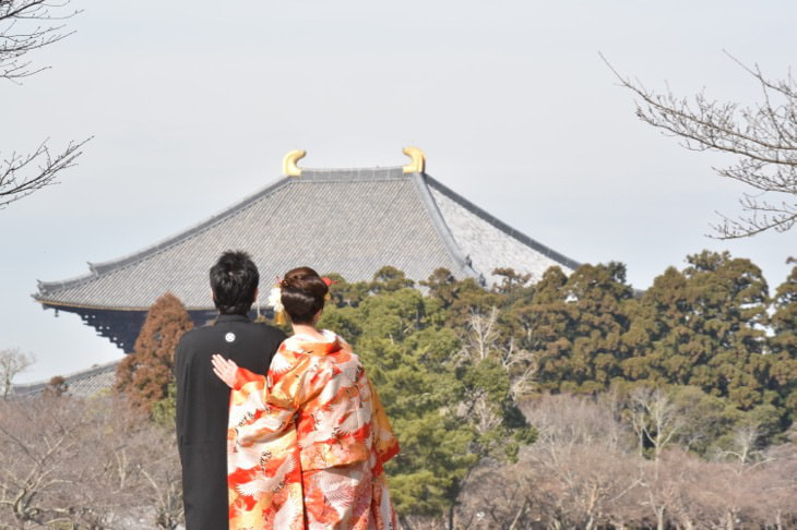 春日大社の結婚式の花嫁