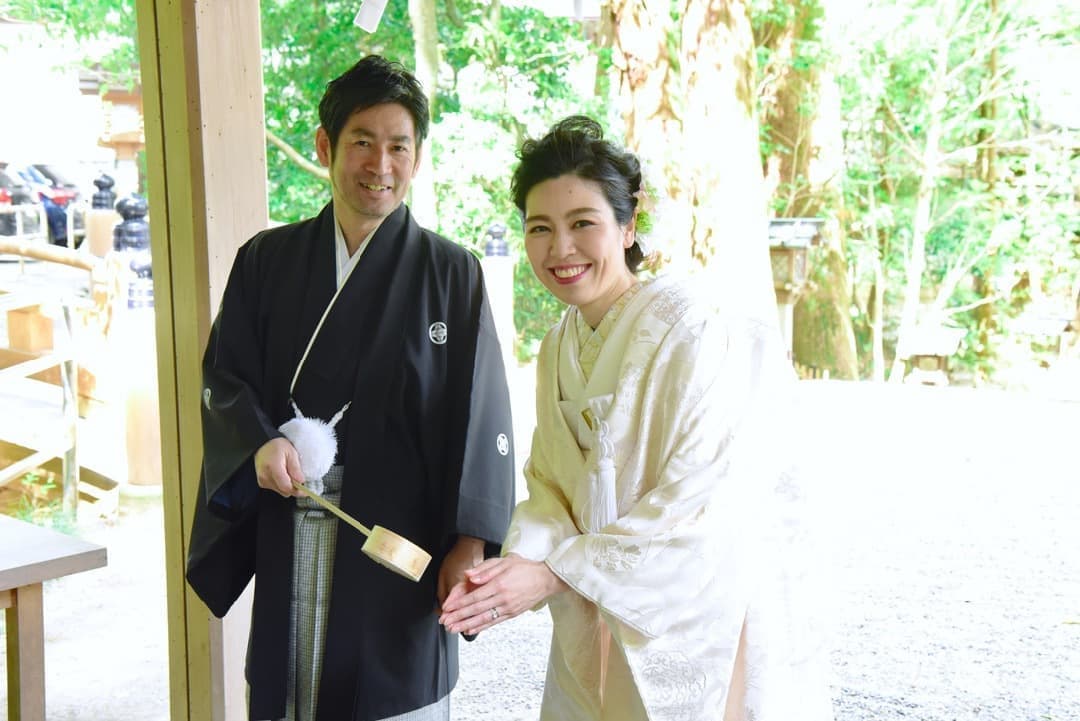 大神神社で白無垢の結婚式写真