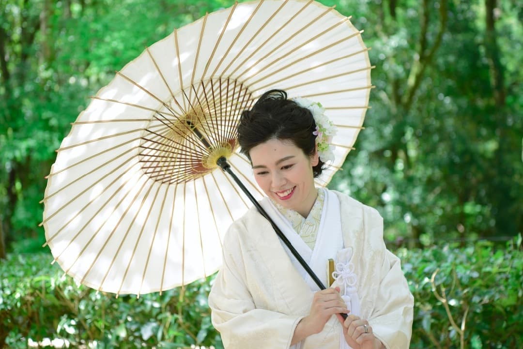 大神神社で白無垢の結婚式写真
