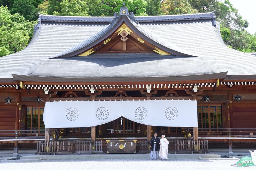 大神神社で白無垢の結婚式写真