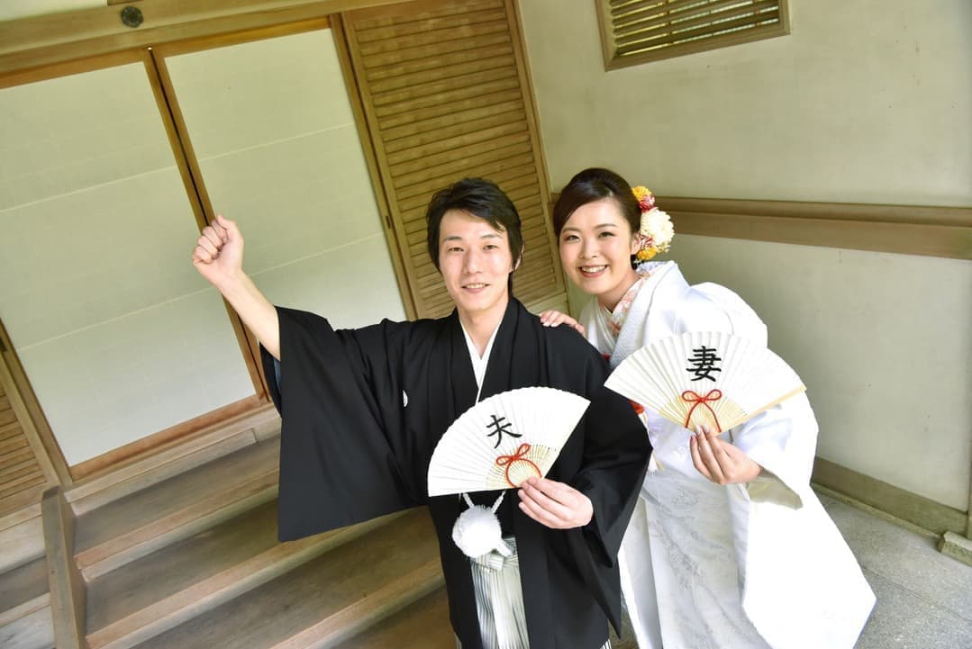 大神神社での神前結婚式の写真