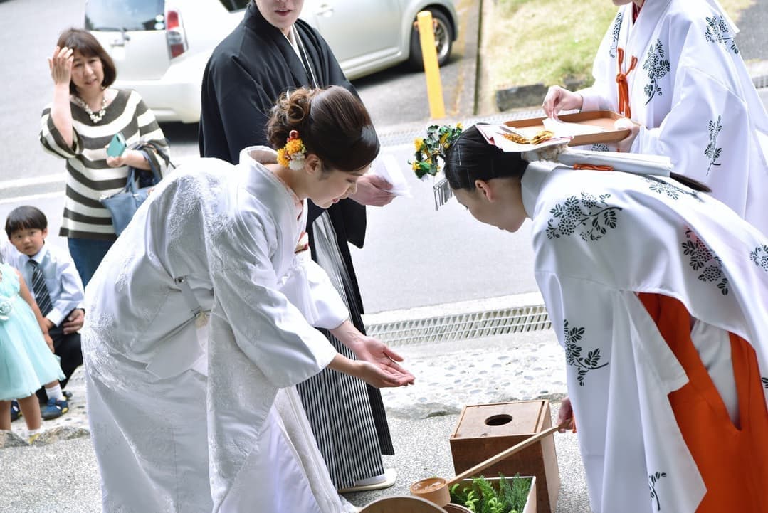 大神神社で白無垢の結婚式写真