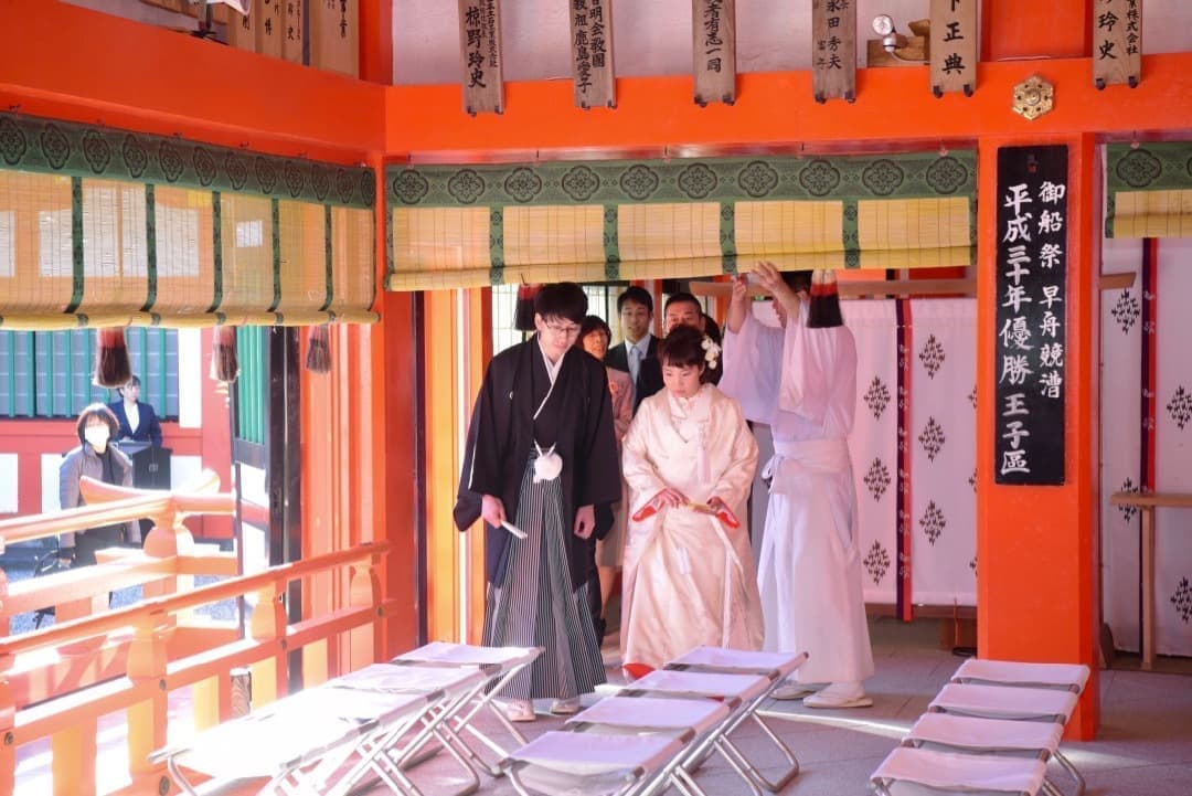 熊野速玉大社の神前結婚式の写真