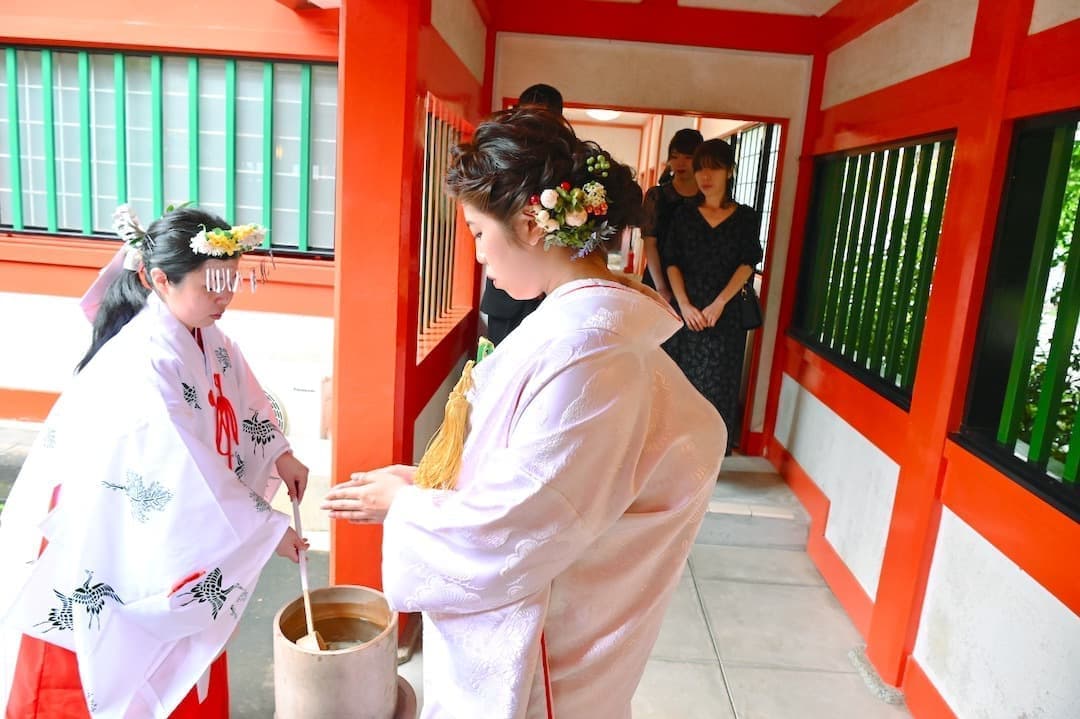 熊野速玉大社の神前結婚式の写真