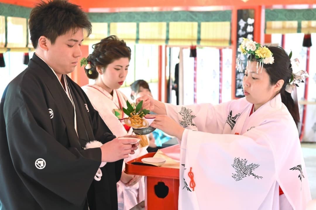 熊野速玉大社の神前結婚式の写真