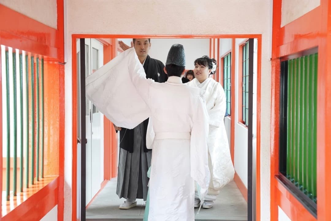 熊野速玉大社で神前結婚式の写真