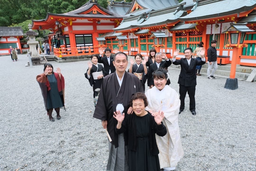 熊野速玉大社で神前結婚式の写真