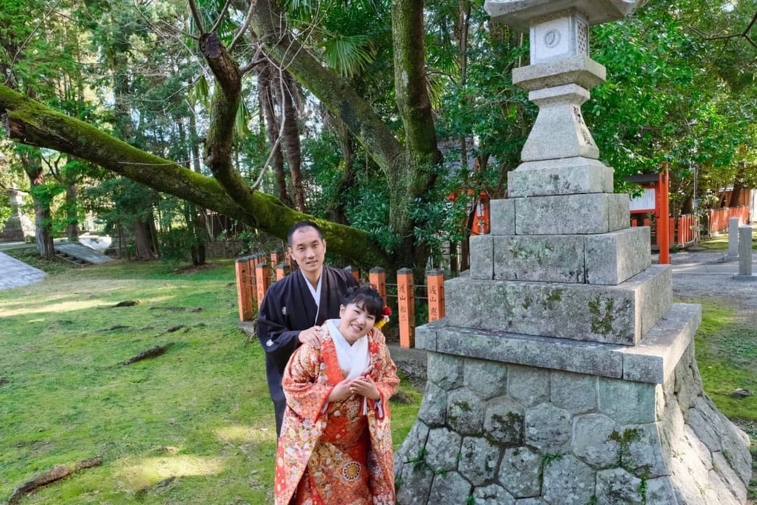 熊野速玉大社で神前結婚式の写真