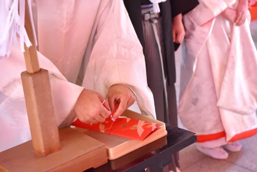 熊野速玉大社の神前結婚式の写真