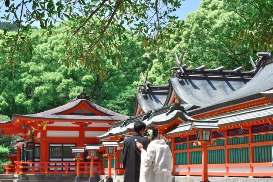 熊野速玉大社の神前結婚式の写真