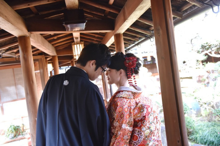 大神神社で結婚式の花嫁