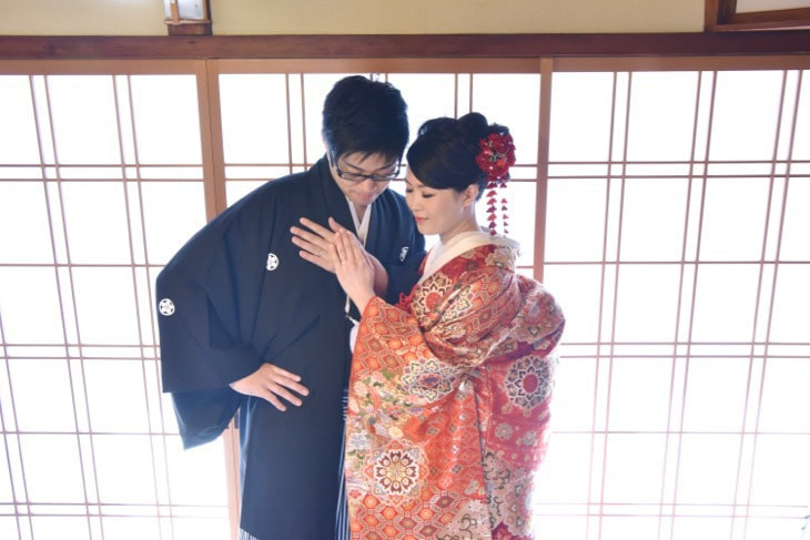 大神神社で結婚式の花嫁