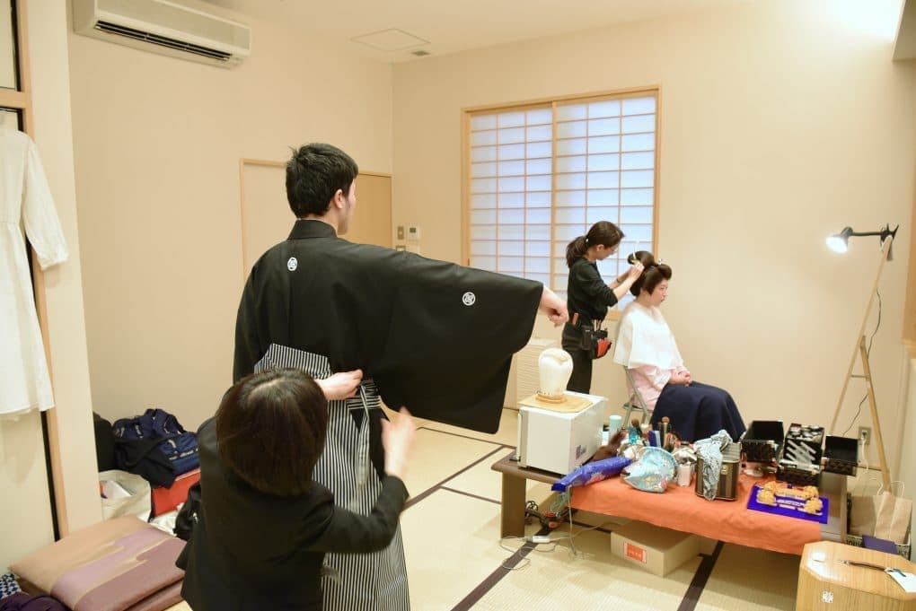 熊野本宮大社で神前結婚式の写真