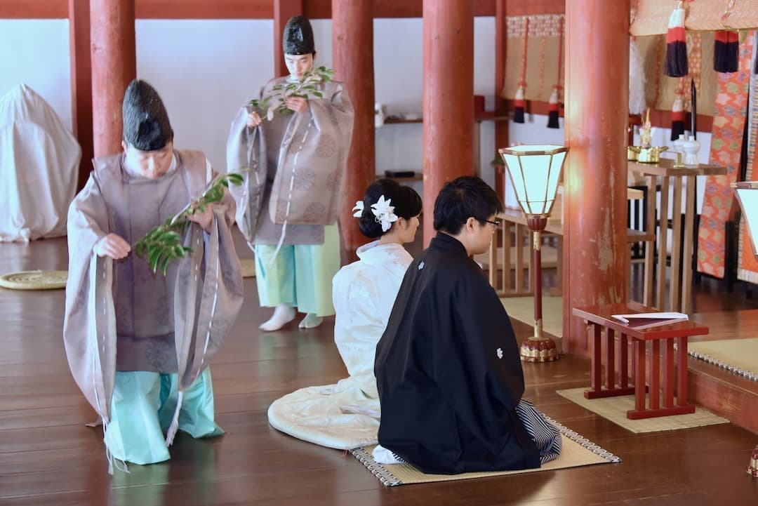 石上神宮の結婚式の写真