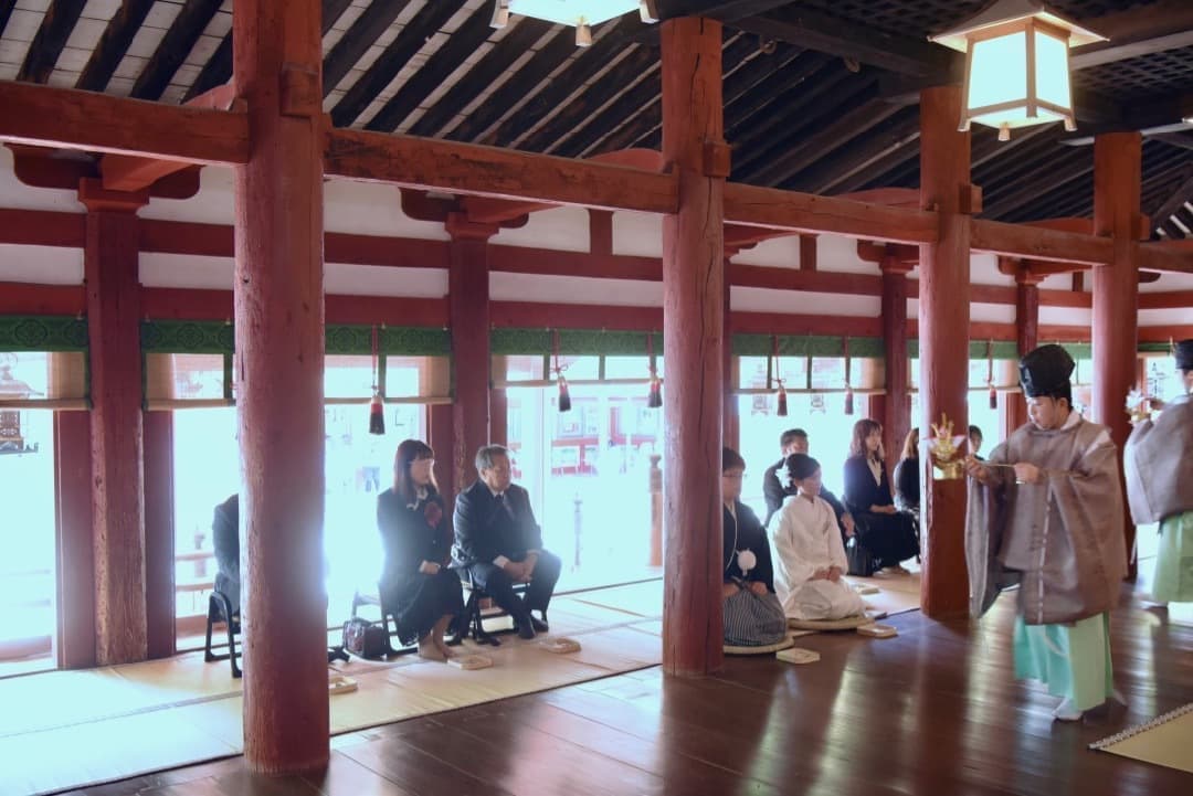 石上神宮の結婚式の写真