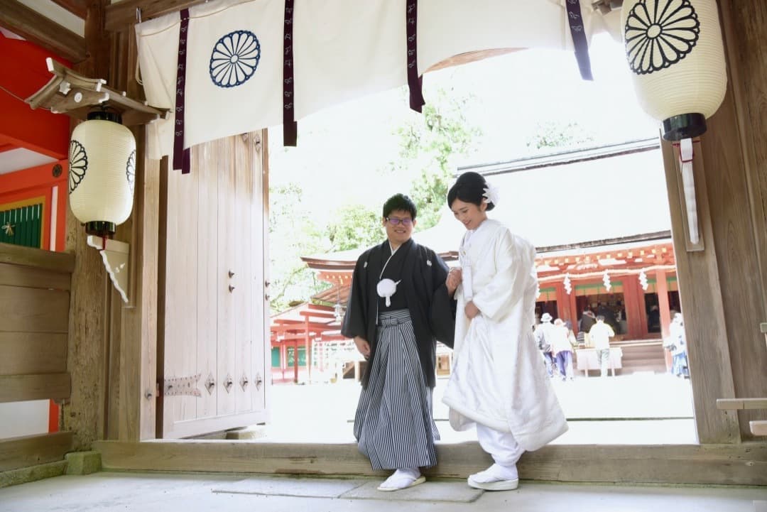 石上神宮の結婚式の写真