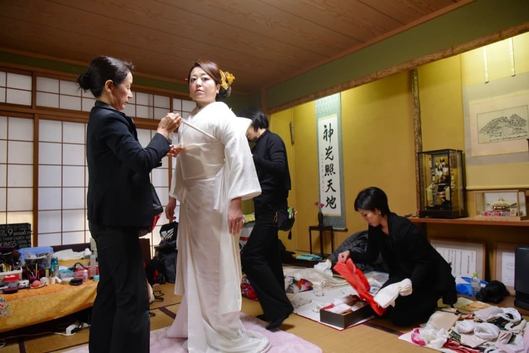 奈良の往馬大社での結婚式写真