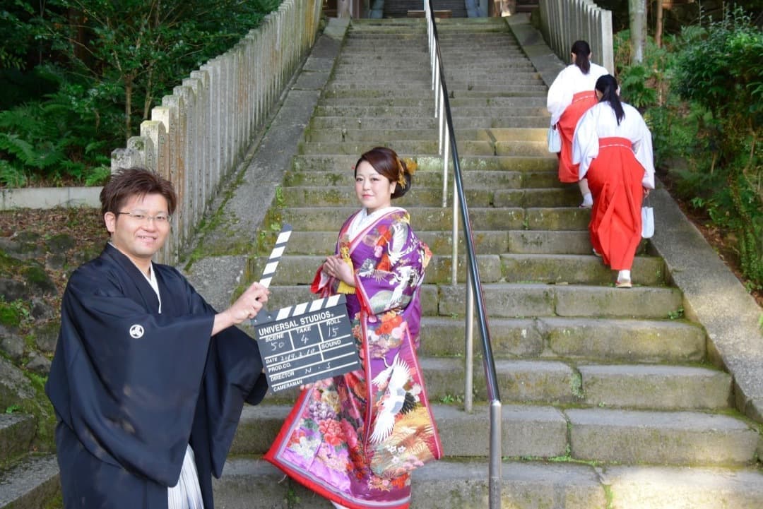 往馬大社の結婚式写真