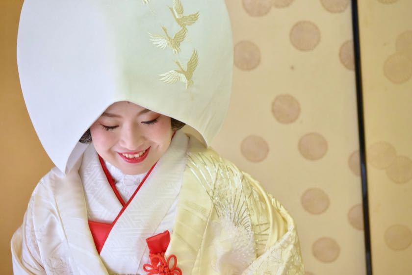 往馬大社での神前結婚式の写真