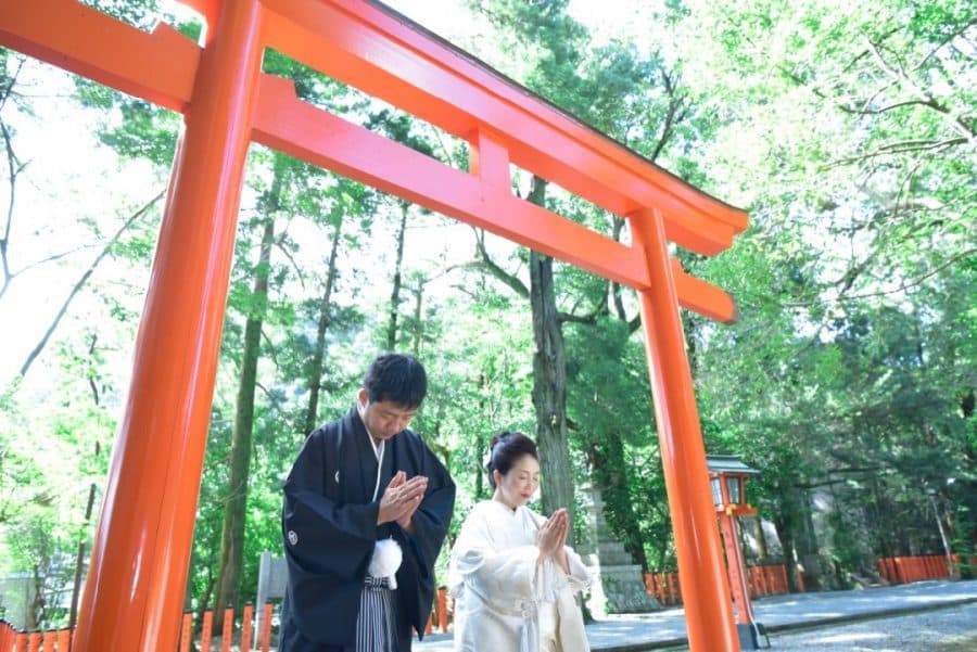 熊野速玉大社の神前結婚式の写真