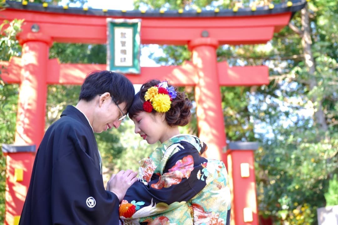 熊野速玉大社の神前結婚式の写真