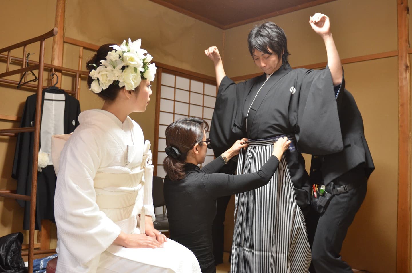 京都吉田神社で結婚式の花嫁