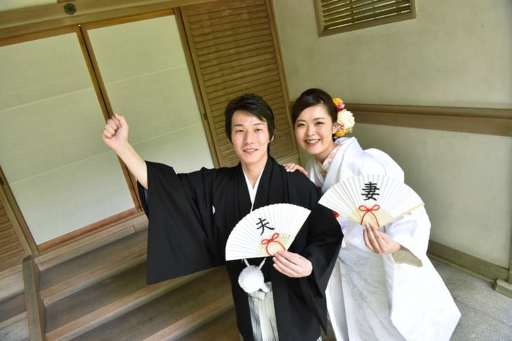 大神神社で結婚式の白無垢花嫁