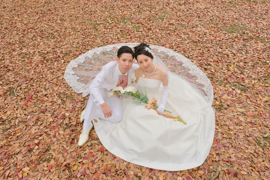 春日大社の結婚式の写真