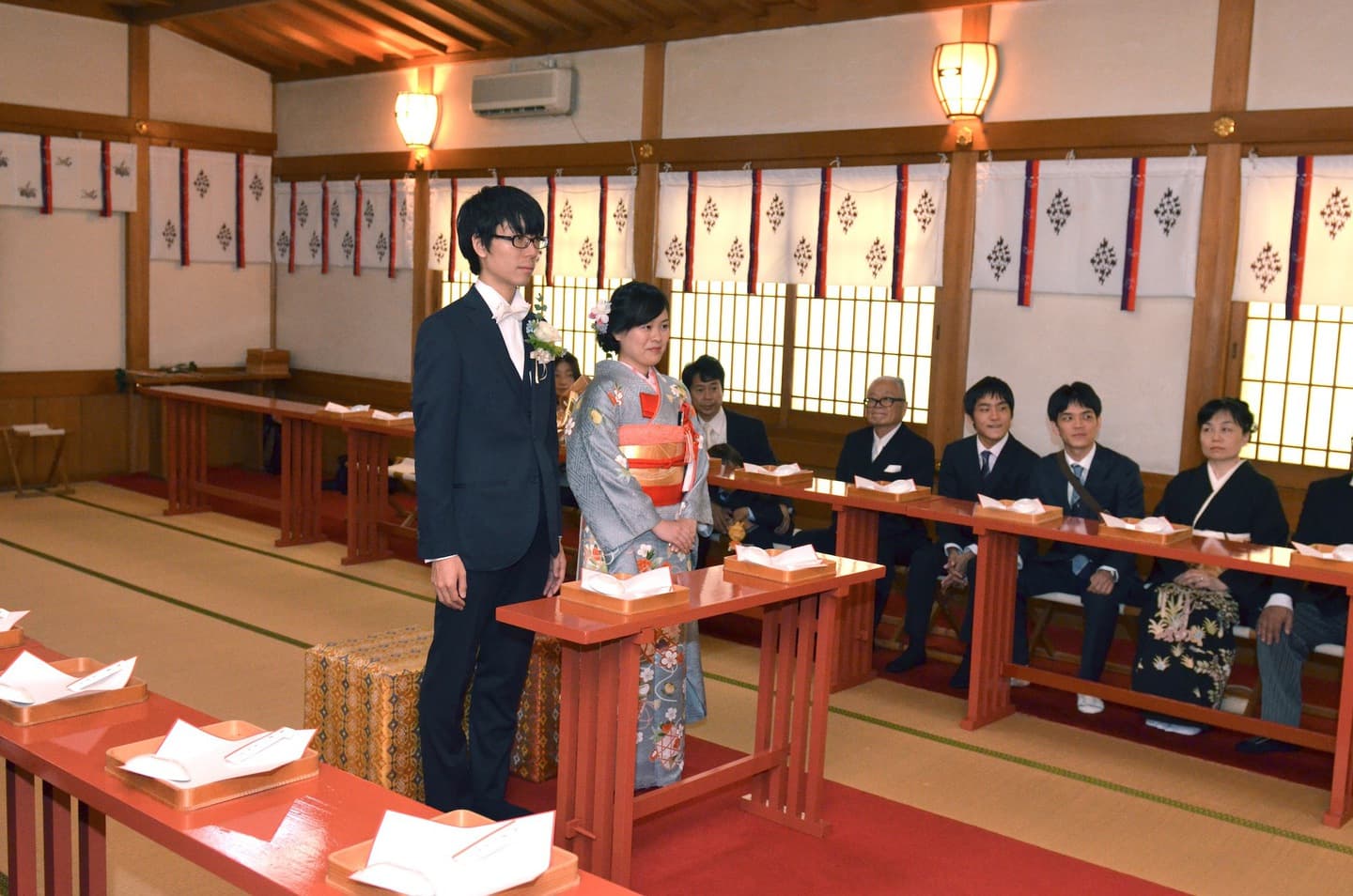 高津宮で結婚式の写真