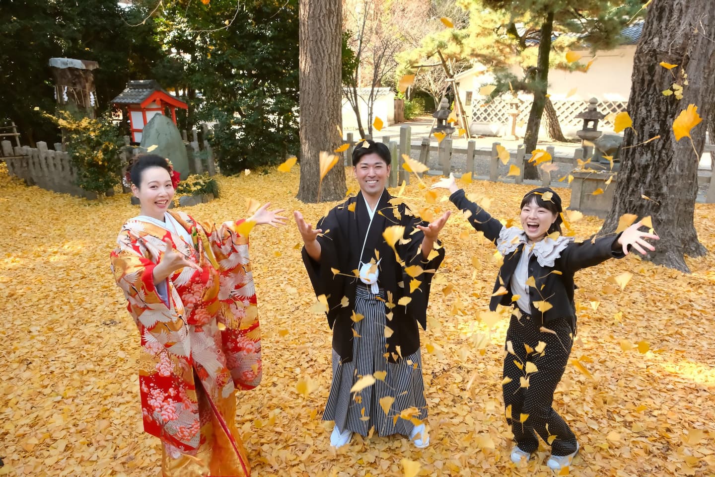 御香宮神社での結婚式の写真