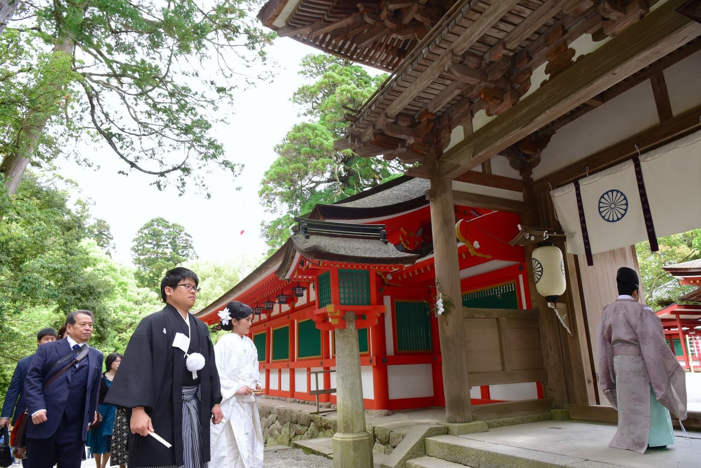 奈良の石上神宮での結婚式