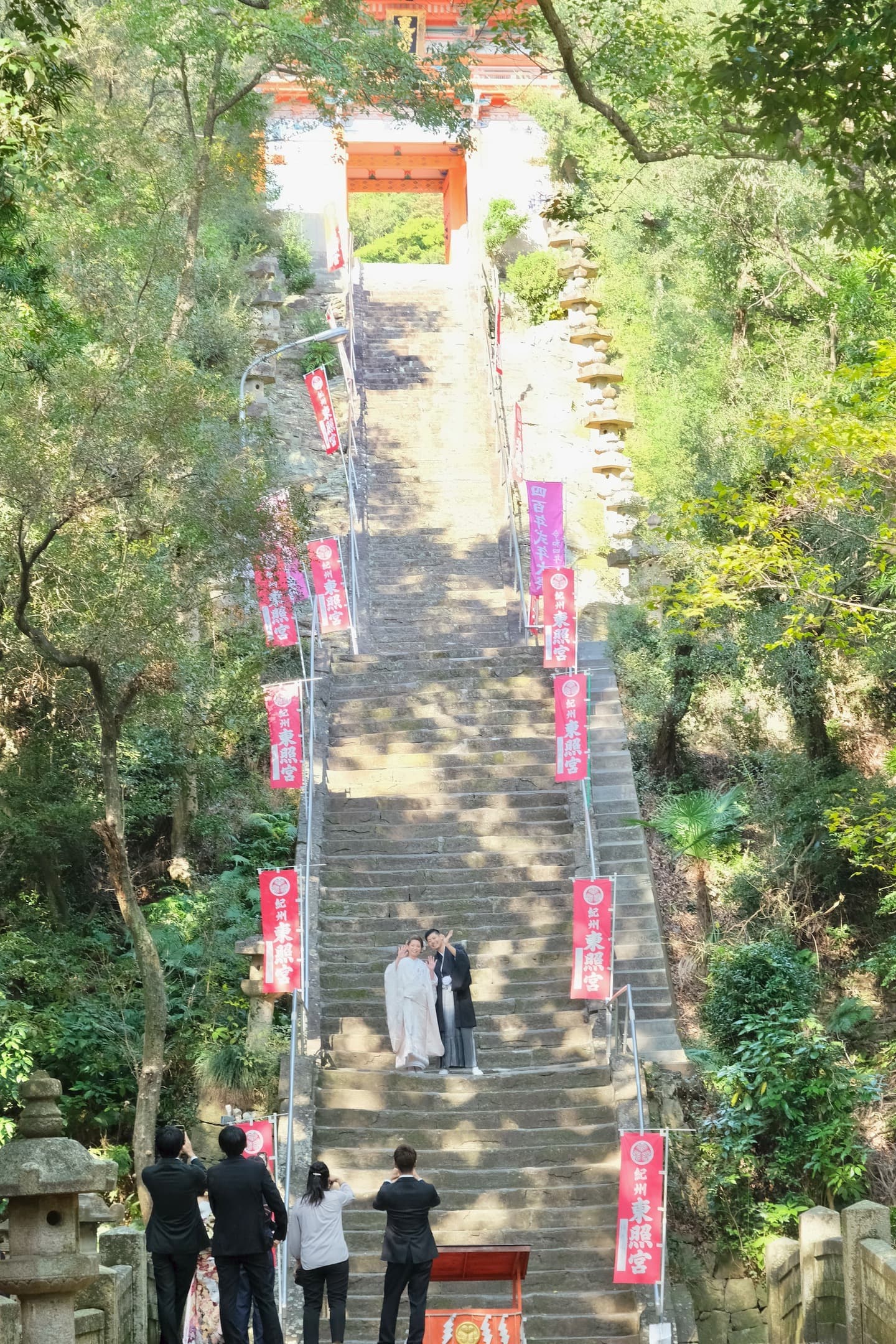 紀州東照宮で結婚式の花嫁さん