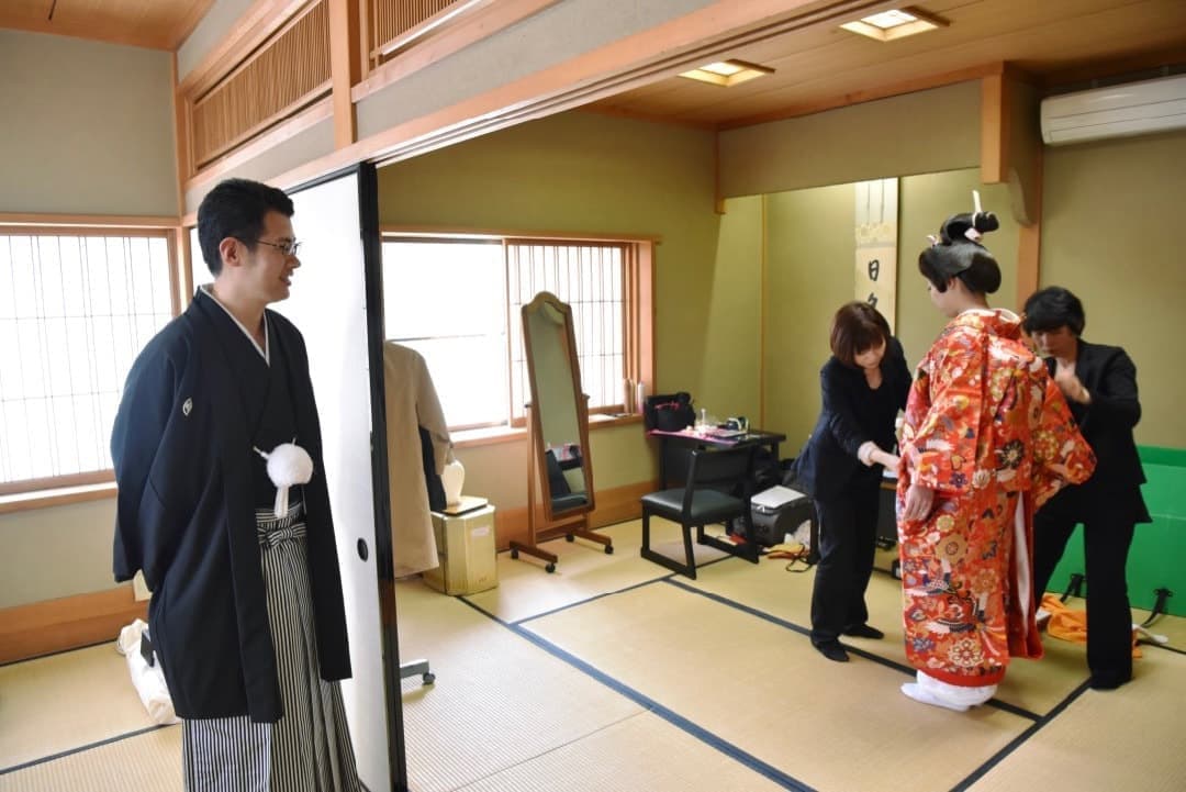 上賀茂神社の結婚式の写真