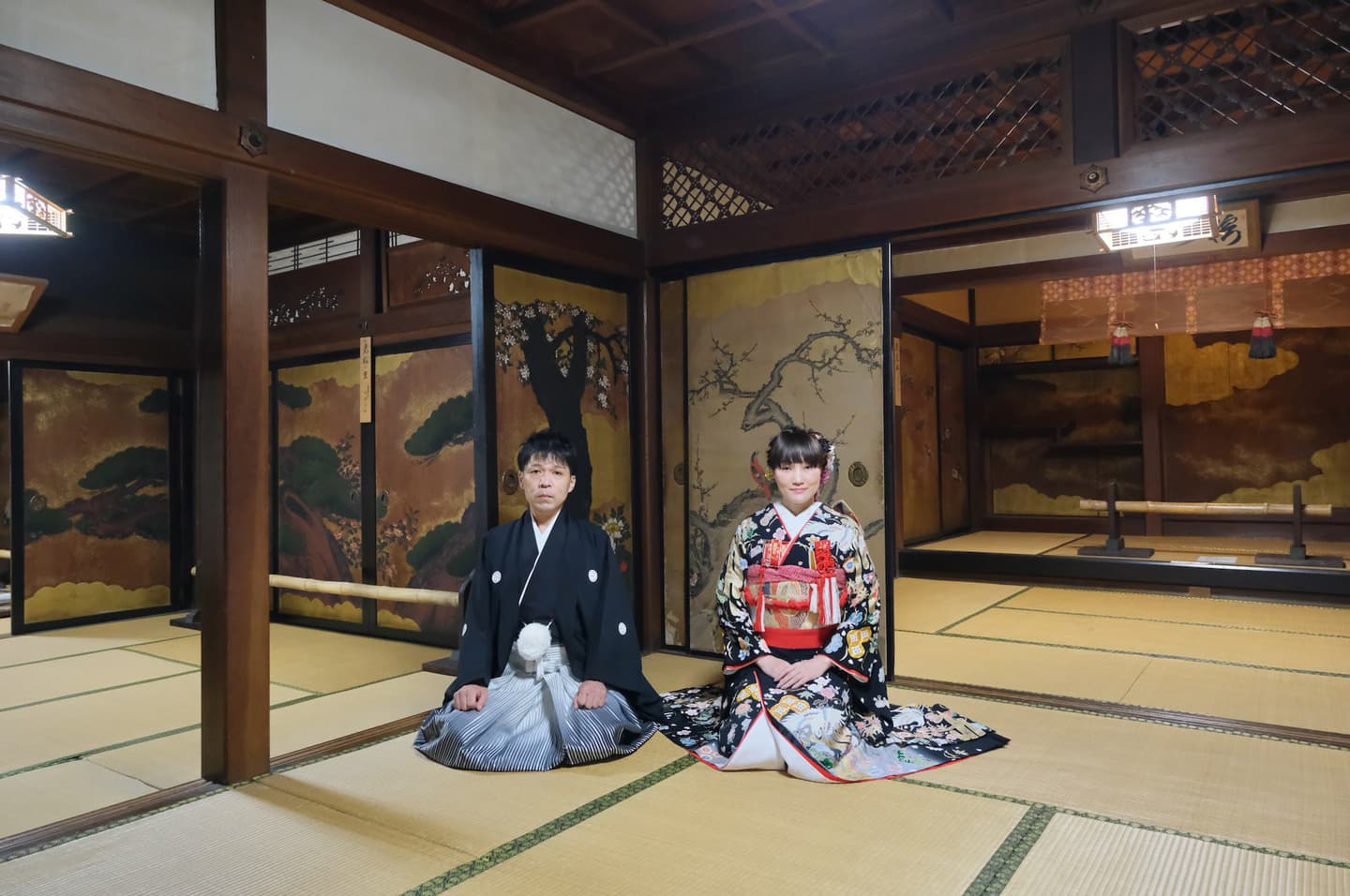 和装衣装で玉置神社で結婚式の花嫁