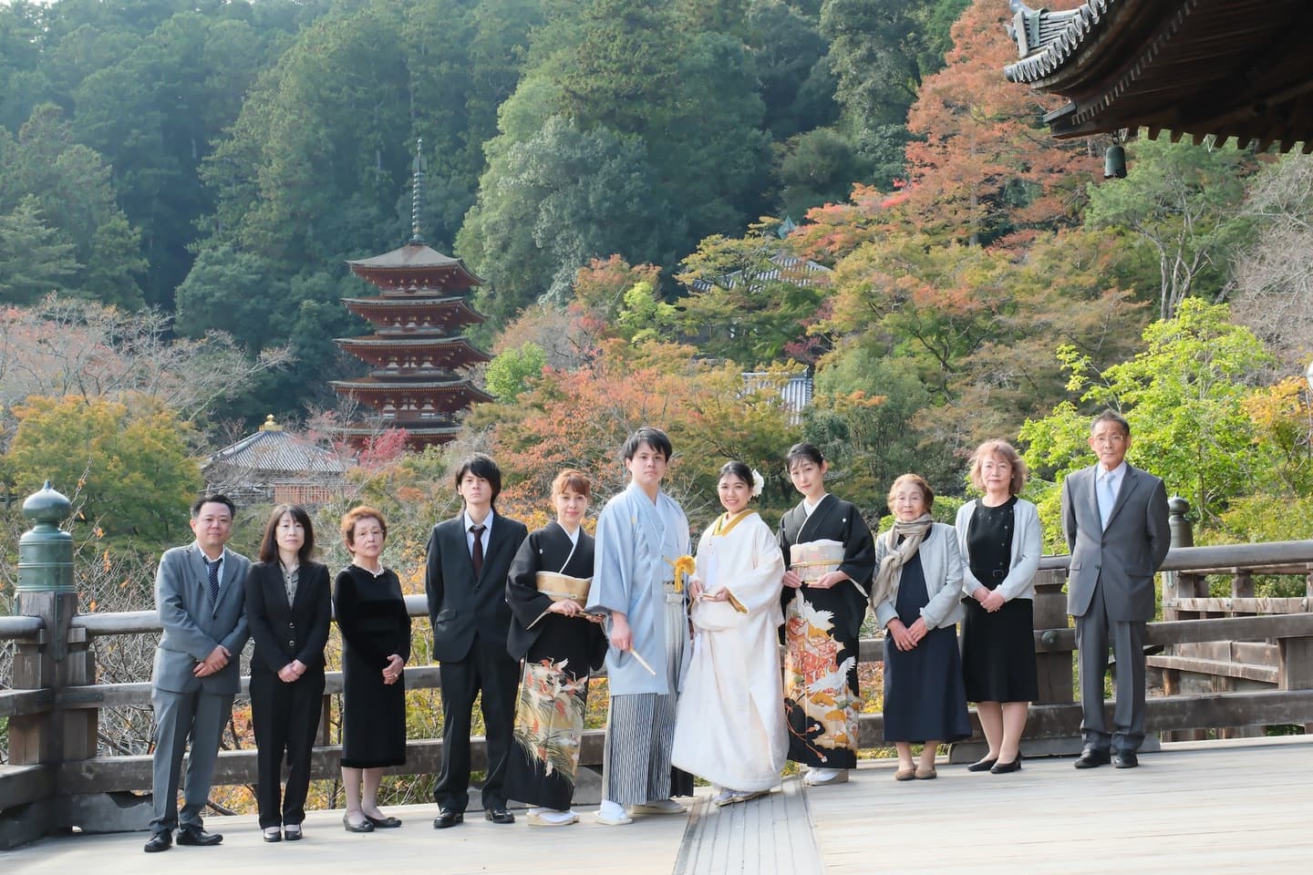 長谷寺で結婚式の写真